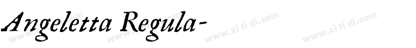 Angeletta Regula字体转换
